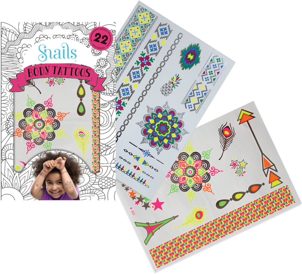 Snails Kūno Tatuiruotė Neonas