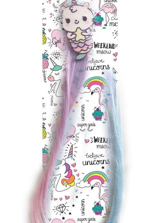 Snails plaukų sruogelė su segtuku, Žuvelė Vienaragė