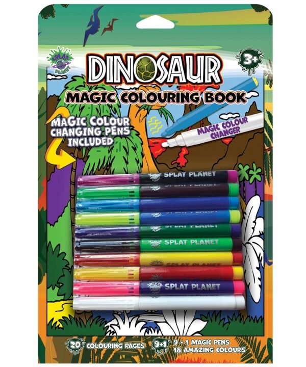 Splat Planet magiška spalvinimo knygelė DINOZAURAI