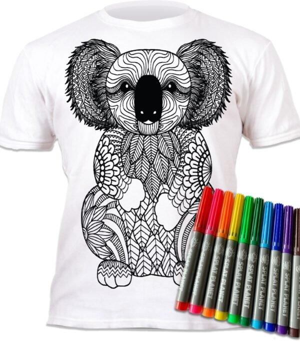 Splat Planet marškinėliai su flomasteriais, Koala