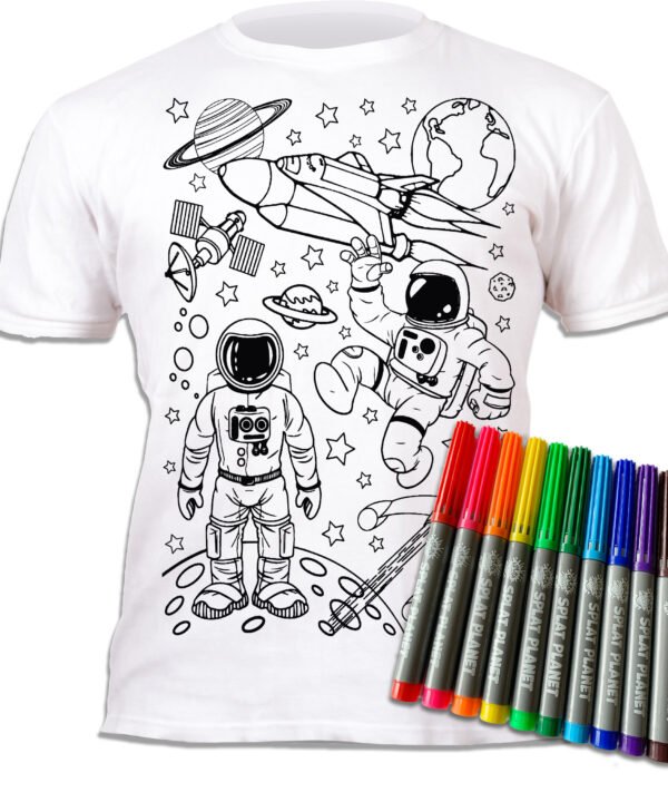 Splat Planet marškinėliai su flomasteriais, Kosmosas