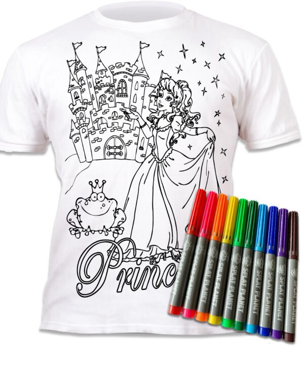 Splat Planet marškinėliai su flomasteriais, Princesės