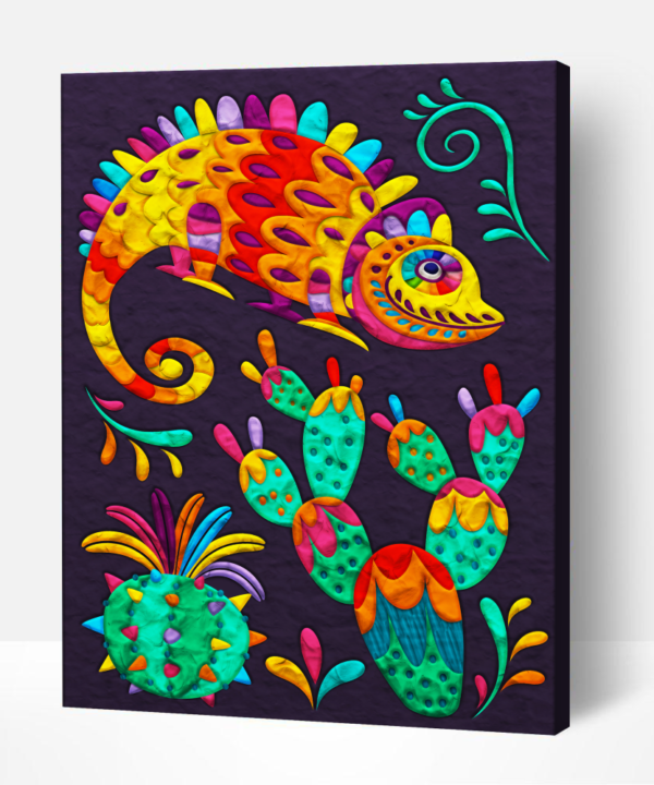 Splat Planet paveikslas iš modelino, Šventė 30x40cm