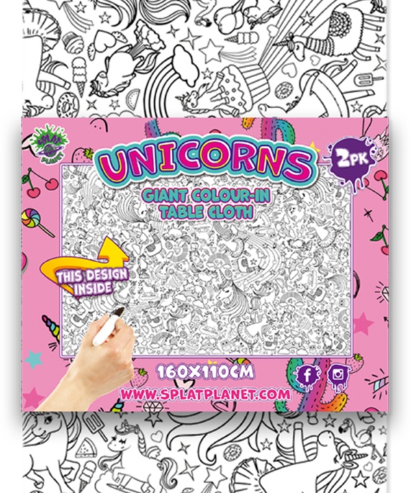 Splat Planet spalvinimo staltiesės, Vienaragis 2 vnt.