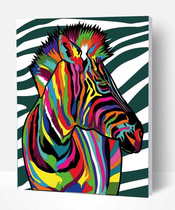 Splat Planet tapyba pagal skaičius, ZEBRAS 30x40 cm