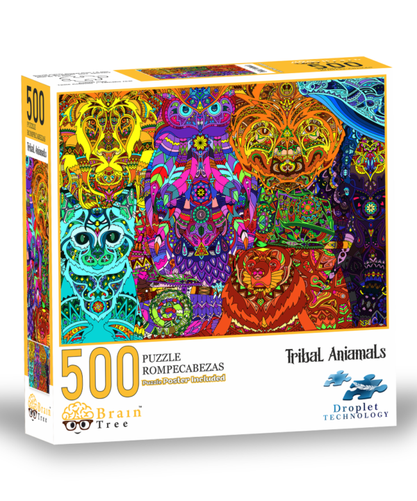 Brain Tree dėlionė, Egzotiniai gyvūnai, 500 det.