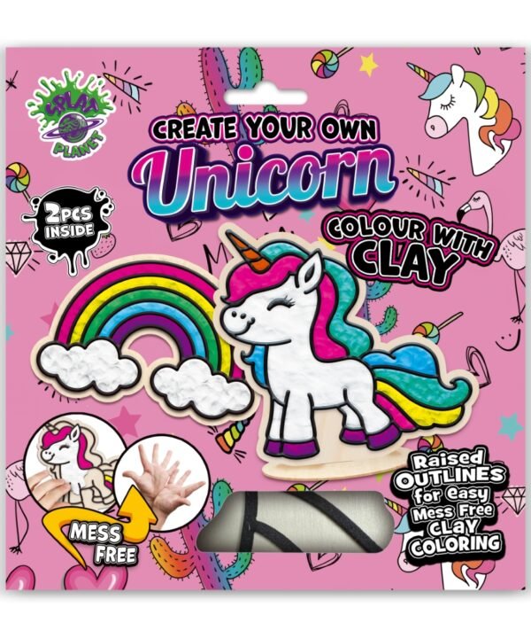 Splat Planet kūrybinis modelino rinkinys su mediniais Vienaragiais