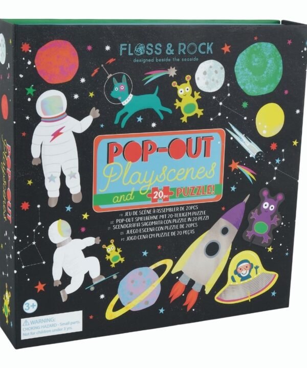 Žaidimo scena su dėlione 2in1, Kosmosas, 20 det.