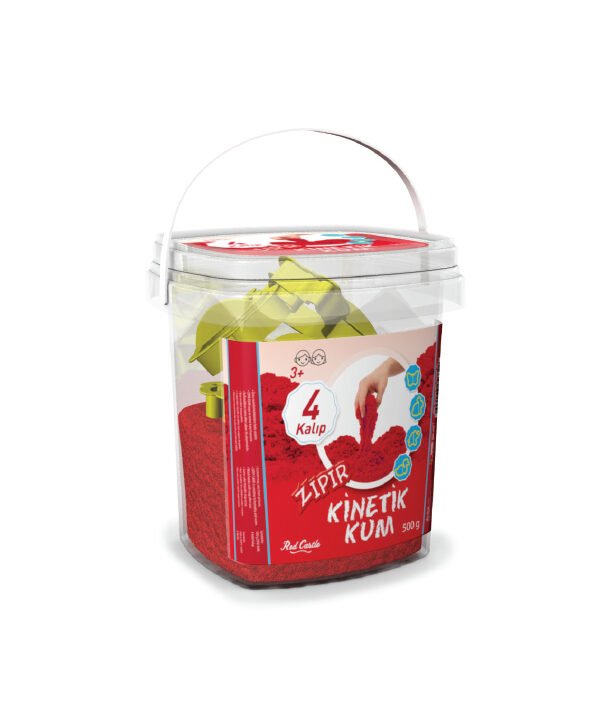 Red Castle kinetinis smėlis, raudonas 500 g