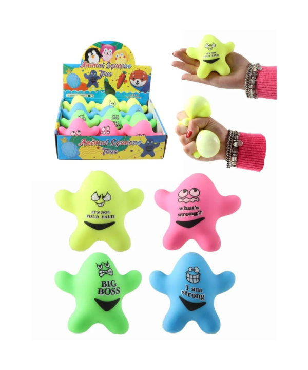 Antistresinė suspaudžiama jūros žvaigždė 10.5 cm