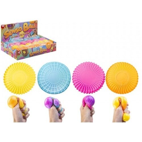 Antistresinis žaislas neoninis kamuoliukas 5 cm