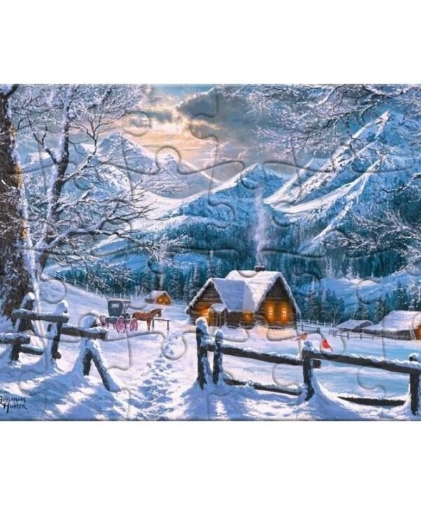 Castorland atvirukas - dėlionė 24 detalės Snowy Morning