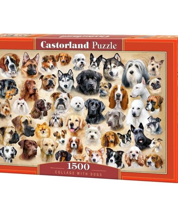 Castorland dėlionė Collage with Dogs 1500 det.