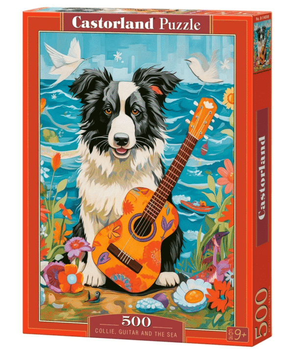 Castorland dėlionė Collie, Guitar and the Sea 500 det