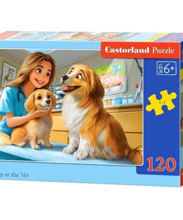 Castorland dėlionė Dogs at the Vet 120 det.