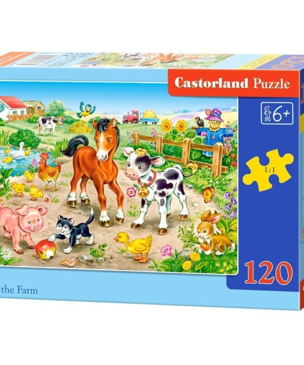Castorland dėlionė On the Farm 120 det.