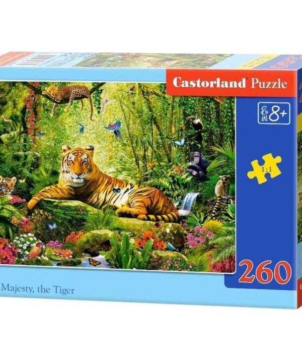 Castorland dėlionė His Majesty the Tiger 260 det.