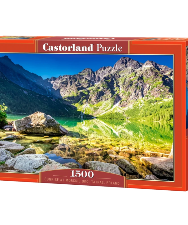 Castorland dėlionė Sunrise at Morskie Oko Tatras Poland 1500 det.