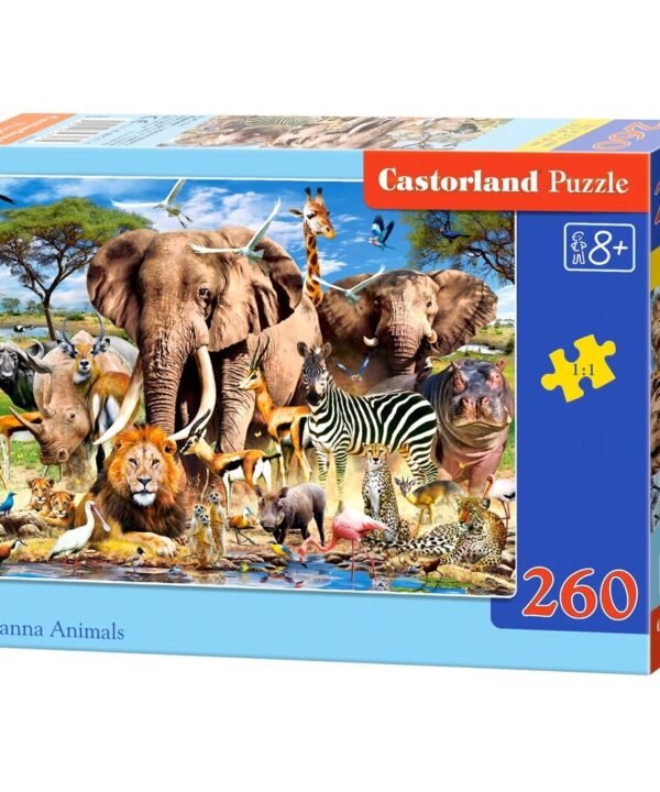 Castorland dėlionė SAVANNA  ANIMALS 260 det.