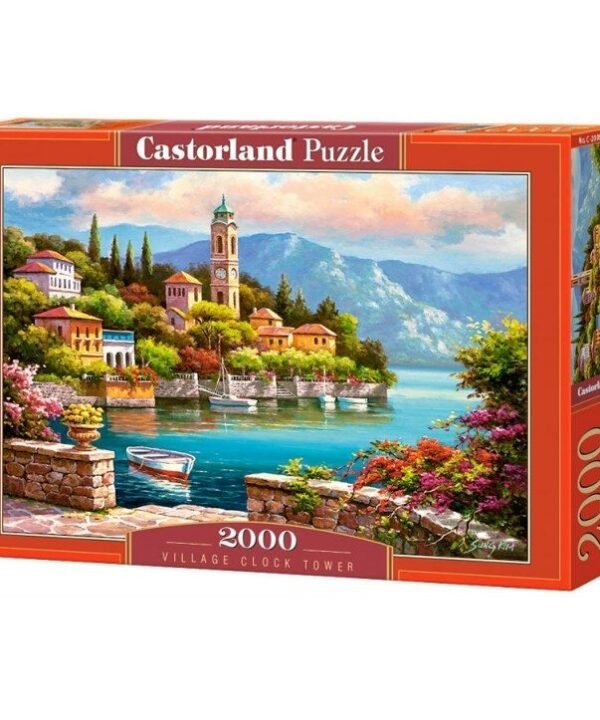 Castorland dėlionė Village Clock Tower  2000 det.