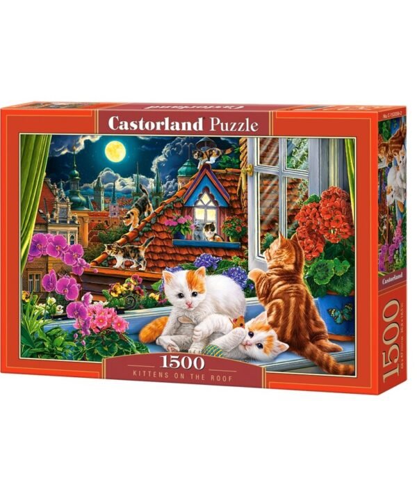 Castorland dėlionė Kittens on the Roof 1500 det.