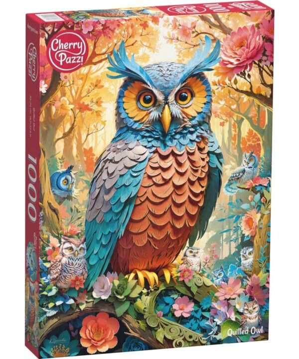 CherryPazzi dėlionė Quilled Owl 1000 det