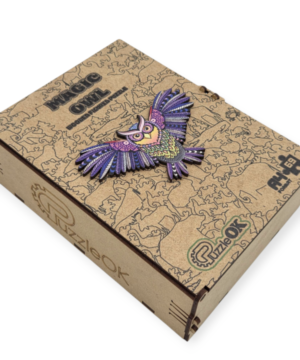 PUZZLEOK medinė dėlionė Magiška pelėda 69 det