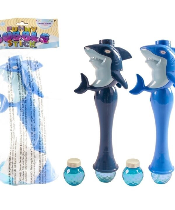 Muilo burbulų pūtiklis su garso ir šviesu efektais Ryklys